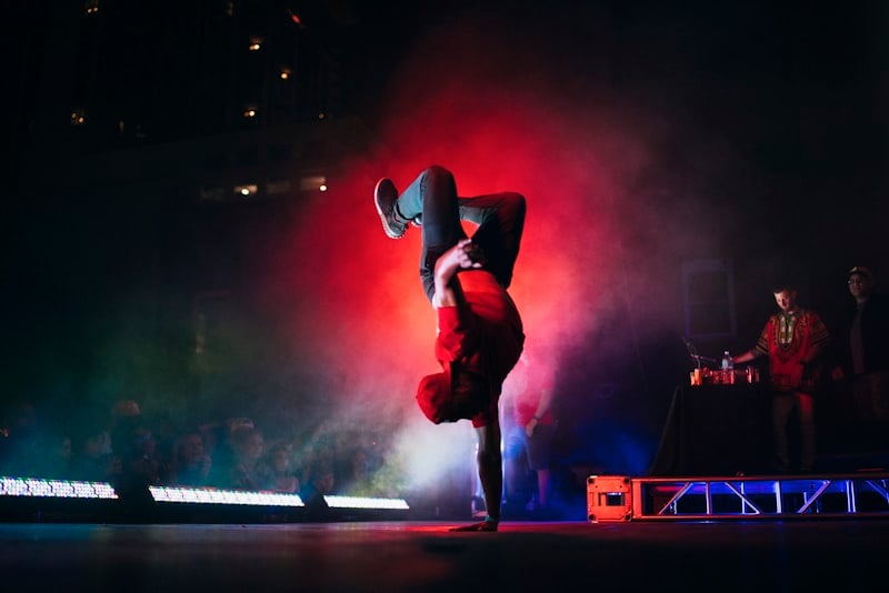 Dance performance on stage
